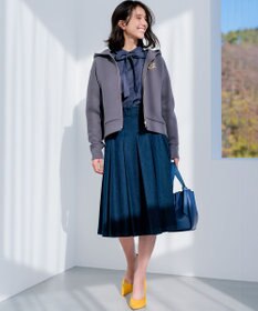 組曲 フード付きバックフリル パーカー