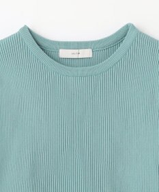 ANY L リブコンビペプラムニット