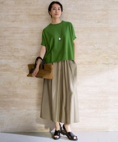 自由区 【カタログ掲載・ご好評アイテム・累計2500本・新色追加・ウエストゴム・セットアップ対応】エアリーツイルキュロット パンツ