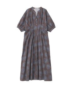 AMERICAN HOLIC アソート柄ウエストタックドルマンシャツワンピース