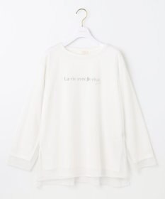 ANY SIS L 【貴島明日香さんコラボ】チュールレイニャード猫 Tシャツ