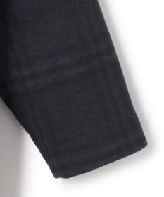 JOSEPH HOMME PLAID MELTON COAT