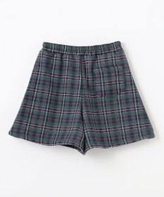 ANY KIDS 裏シャギーチェックショートパンツ