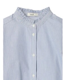 earth music&ecology スタンドフリルシャツ