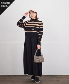 Tiaclasse ニットドッキングワンピース