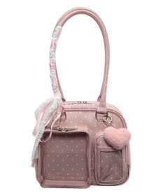 WEGO 【痛バ＆推し活グッズ】きらふわスイートドットぬい痛ボストンバッグ
