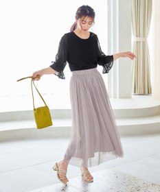 Tiaclasse 【洗える】キャンディースリーブニットトップス