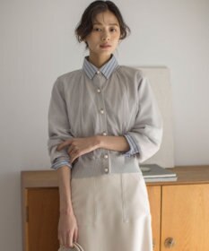 組曲 コットンシャーティング ベーシックシャツ