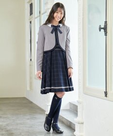 ANY KIDS リボン刺繍ハイソックス