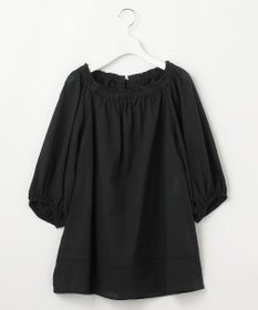 23区 【SLOW/一部店舗限定】コットンローンウェーブ ブラウス