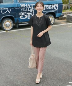 Tiaclasse 裾レース切替チュニック