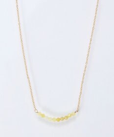 Phoebe 【金属アレルギー対応】サニージェムラインアーチネックレス/天然石/サージカルステンレス