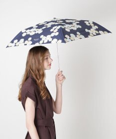 MOONBAT 【一級遮光/軽量】PAUL & JOE 晴雨兼用 日傘 折りたたみ傘 総柄クリザンテーム 遮熱 UV