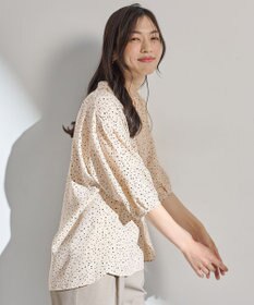 ANY ドルマンスキッパードットブラウス