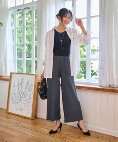 WEGO 【WEB限定/2025年秋冬新作/裾カットOK！自分サイズに調整可能/ウエストゴム/しわになりにくい/】カットプリーツパンツ