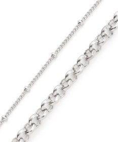 23区 【WEB&一部店舗限定】アシンメトリーチェーンコイン ネックレス