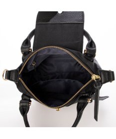 UNBILLION ペルケ perche / ナイロン×牛革かぶせジェムストーン2wayショルダーバッグ