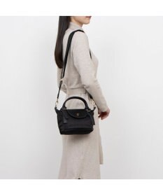 UNBILLION ペルケ perche / ナイロン×牛革かぶせジェムストーン2wayショルダーバッグ