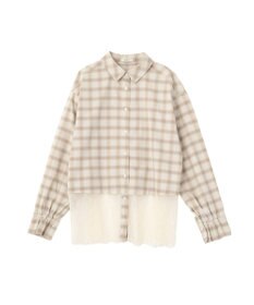 earth music&ecology 適ON レースヘムシャツ