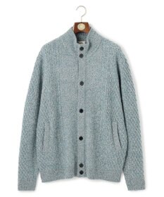 J.PRESS MEN 【KING SIZE】【Cash Lamb’s Wool】ハイネックケーブルカーディガンニット