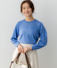 組曲 S 透かし柄 ニットプルオーバー