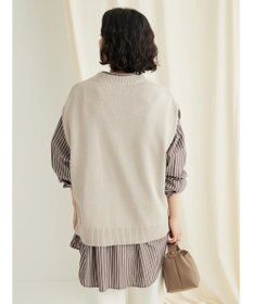 CRAFT STANDARD BOUTIQUE 洗える クルーネックニットベスト