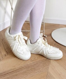 WEGO ドット柄レースローカットスニーカー