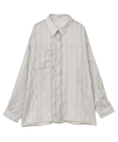 Green Parks シアーワッシャーロングスリーブシャツ