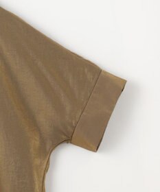 自由区 【洗える】ブライトシアーシャンブレー Tブラウス