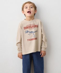 ANY KIDS 恐竜プリント 長袖Tシャツ
