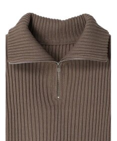 earth music&ecology ハーフジップニットベスト