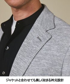 GOTAIRIKU 【シワになりにくい/洗える】ＴＣブロード シャツ_バンドカラー