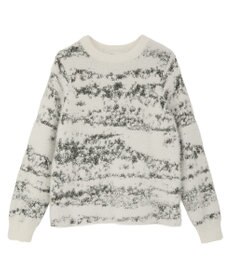 CRAFT STANDARD BOUTIQUE ニュアンス柄フェザーニットプルオーバー