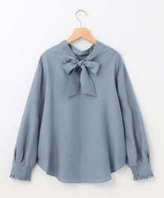 組曲 【セットアップ対応・前後着用可】ニュアンスシフォン ブラウス