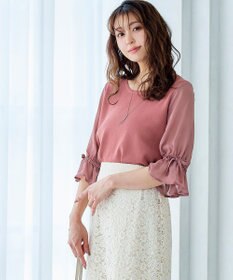 Tiaclasse 【洗える】キャンディースリーブニットトップス