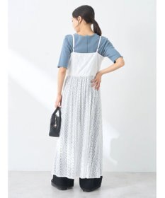 earth music&ecology フラワーレースキャミワンピース