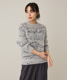 CRAFT STANDARD BOUTIQUE ニュアンス柄フェザーニットプルオーバー