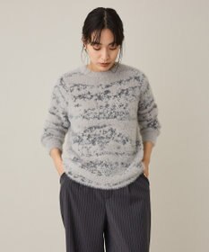CRAFT STANDARD BOUTIQUE ニュアンス柄フェザーニットプルオーバー