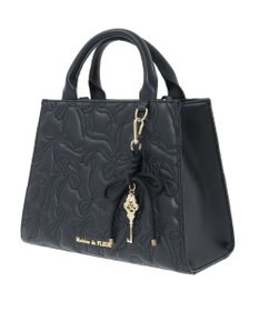 Maison de FLEUR チャーム付きリボンキルティングトートバッグ
