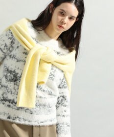 CRAFT STANDARD BOUTIQUE ニュアンス柄フェザーニットプルオーバー