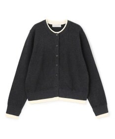 UNFILO スウェットライクニット フェイクレイヤード カーディガン
