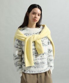 CRAFT STANDARD BOUTIQUE ニュアンス柄フェザーニットプルオーバー