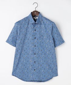 JOSEPH ABBOUD 【ジャージー素材・ストレッチ・イージーケア】コンパクトジャージープリント シャツ