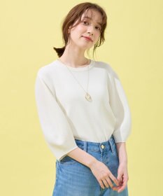 ANY パフスリーブニットプルオーバー