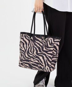 LeSportsac ML 2 WAY TOTE        /ラフィアゼブラ/ブラック