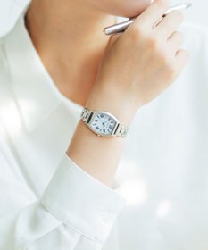 CITIZEN 【トノー型 ソーラーテック電波時計】大人可愛い 樽型ウオッチ KS4-014-11