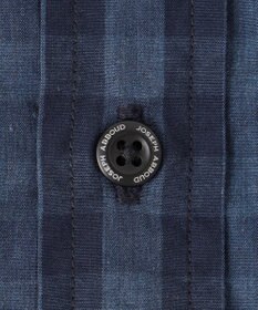 JOSEPH ABBOUD 【綿100％】メランジギンガムチェック シャツ