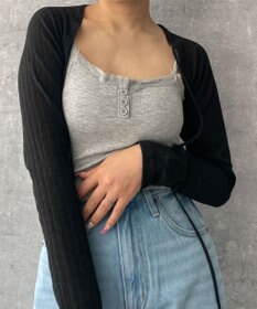 WEGO 【カップ付きインナー】パット付きフロントボタンレースキャミ