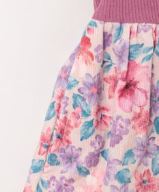 ANY KIDS 花柄ドッキングワンピース