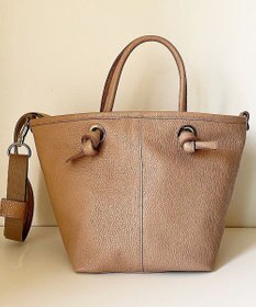 Hekhèr Le Style de Vie 【日本製 / 2WAY】シュリンクレザー ノットハンドバッグ